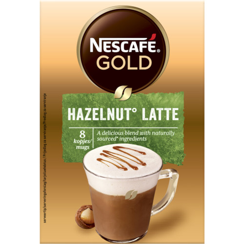 Nescafé Gold Hazelnut Latte 8 x 17 gr