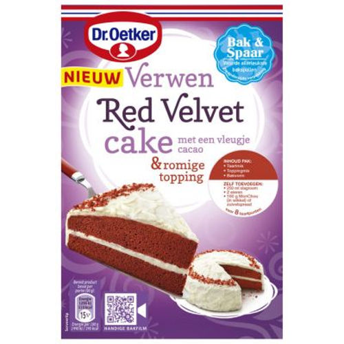 Spotlijster fictie vod Dr. Oetker Verwen Red Velvet Cake (293 gr.)