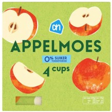 AH Apple Sauce Cups 0% Added Sugar (4 x 100 gr.)