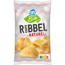 AH Organic Ribbed Chips Salted (125 gr.)