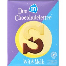 AH Duo Chocolate Letter Milk & White (135 gr.)