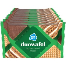 AH Duo Waffles Hazelnut Milk 10 Pack  (10 x 25 gr.)