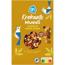 AH Krokante Muesli Cookies & Cream Smaak (400 gr.)