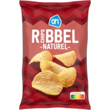 AH Ribbel Chips Naturel (250 gr.)