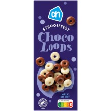 AH Strooifeest Choco Loops Milk and White Chocolate (220 gr.)