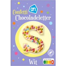 AH White Chocolate Letter Confetti (80 gr.) 