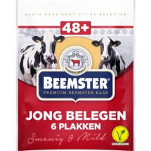 Beemster 48+ Jong Belegen Kaas Plakken (150 gr.)