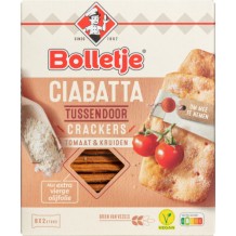 Bolletje Ciabatta Crackers Tomaat & Kruiden (8 x 2 stuks) 