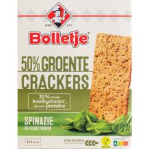 Bolletje 50% Groente Crackers Spinazie (4 x 4 stuks)