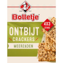 Bolletje Ontbijtcrackers Meerzaden (4 x 3 stuks)