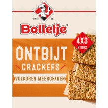 Bolletje Breakfast Crackers Whole Grain Multi Grain (4 x 3 stuks)