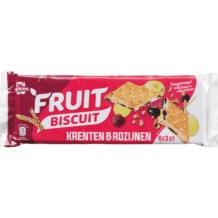 Brekies Fruitbiscuit Krenten & Rozijnen (6 x 3 stuks)