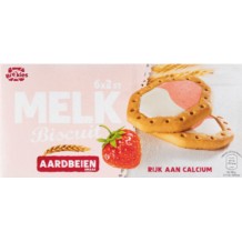 Brekies Melkbiscuit Aardbei & Melk (6 x 2 stuks)