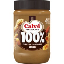 Calvé 100% Peanut Butter Finely Ground (600 gr.)