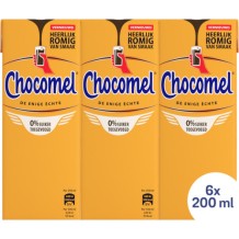Chocomel 0% Sugar Added (6 x 200 ml.))