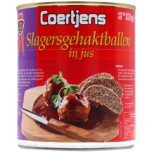 Coertjens Butchers Meat Balls in Gravy (820 gr.)