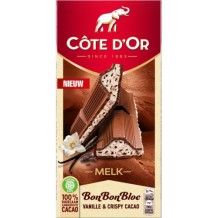 Côte d'Or BonBonBloc Praliné Milk Chocolate Vanilla & Crispy Cocoa (192 gr.)