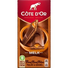 Côte d'Or BonBonBloc Praliné Melkchocolade Karamel (200 gr.)