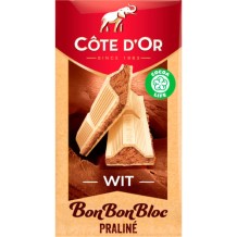 Côte d'Or BonBonBloc Praline White Chocolate (200 gr.)