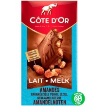 Côte d'Or Melkchocolade met Gekarameliseerde Amandelen (180 gr.)