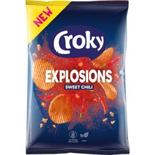 Croky Explosions Sweet Chili Ribble Chips (150 gr.)