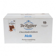 De Ruijter Chocolade Vlokken Melk Portiepacks (80 x 15 gr.)