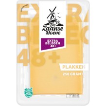 De Zaanse Hoeve 48+ Goudse Kaas Plakken Extra Belegen (250 gr.)