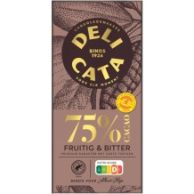 Delicata Dark Chocolate Bar 75% Cacoa (100 gr.)