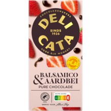 Delicata Dark Chocolate Bar Balsamic & Strawberry (90 gr.)