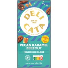 Delicata Milk Chocolate Bar Pecan, Caramel & Sea Salt (150 gr.)