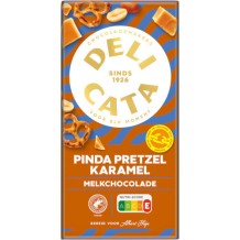 Delicata Milk Chocolate Bar Peanut, Pretzel & Karamel (150 gr.)