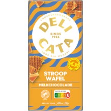 Delicata Melkchocolade Reep met Stroopwafel (150 gr.)