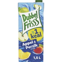 DubbelFrisss Appel & Perzik 1 Kcal (1,5 liter)