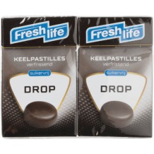 Freshlife Suikervrije Keelpastilles Drop (2 x 50 gr.)