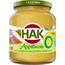 Hak Apple Sauce 0% added Sugar & Sweetener (350 gr.)