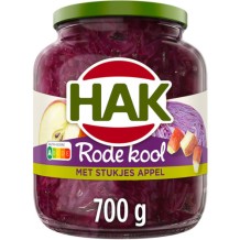 Hak Rode Kool met Stukjes Appel (700 gr.)