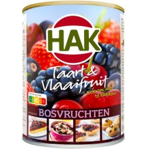 Hak Taart & Vlaaifruit Bosvruchten (425 gr.)