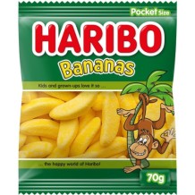 Haribo Bananas Uitdeelzakjes (28 x 70 gr.)