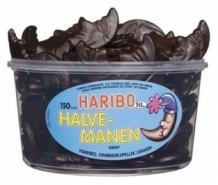 Haribo Halve-Manen Drop (150 stuks)