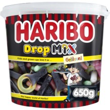 Haribo Gekleurde Dropmix (650 gr.)