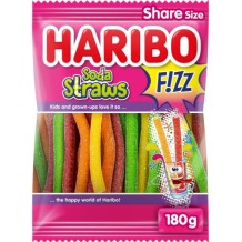 Haribo Soda Straws Fizz (180 gr.)