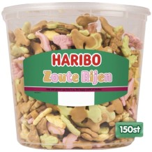 Haribo Zoute Rijen 150 Stuks (840 gr.)