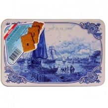 Hellema Speculaas in Delfts Blauw Can (400 gr.)