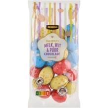 Jumbo Chocolade Paaseitjes Melk, Puur en Wit (200 gr.)