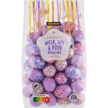 Jumbo Milk, White and Dark Chocolate Easter Eggs with Praline Filling (500 gr.)