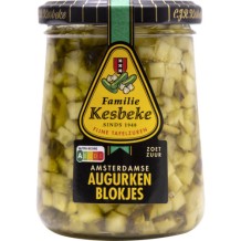 Kesbeke Sweet & Sour Amsterdam Augurken Cubes (235 ml.)