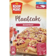 Koopmans Mix voor Plaatcake Rood Fruit (450 gr.)