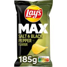 Lay's MAX Salt & Black Pepper (185 gr.)