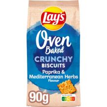 Lay's Oven Baked Crunchy Biscuits Paprika & Mediterraanse kruiden (90 gr.)