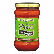 Lekker Bekkie Surinaamse Gemalen Pepers (290 ml.)